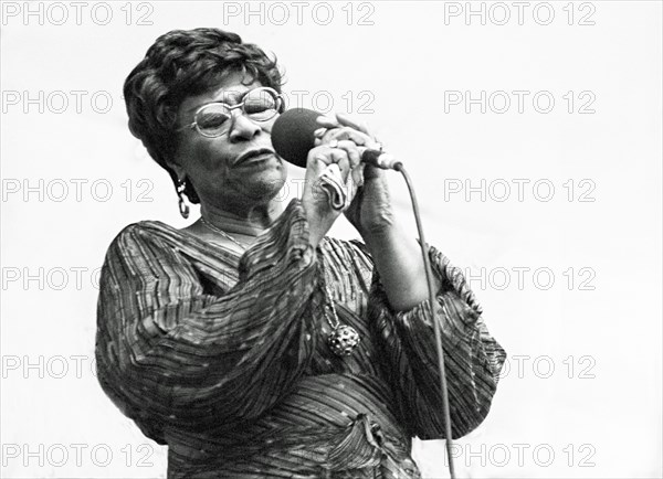 Ella Fitzgerald, Capital Jazz, Knebworth, 1981.   Artist: Brian O'Connor.