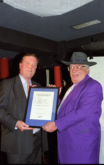 George Melly and Kenneth Clarke, Pizza Express, Soho, London, 1998. Artist: Brian O'Connor.
