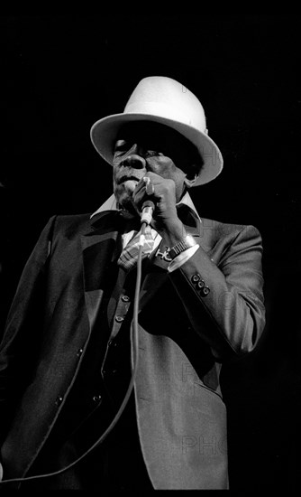 John Lee Hooker, Royal Festival Hall, London, 1988.  Artist: Brian O'Connor.