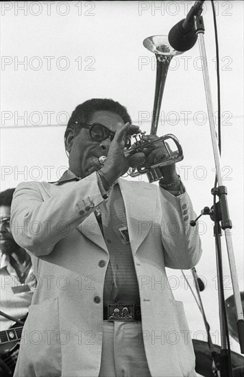 Dizzy Gillespie, Capital Jazz, Alexandra Palace, 1979.   Artist: Brian O'Connor.