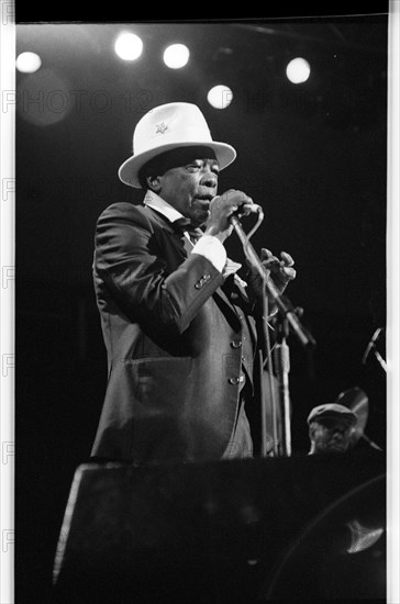 John Lee Hooker, Royal Festival Hall, London, 1988.  Artist: Brian O'Connor.