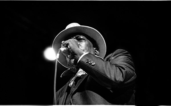 John Lee Hooker, Royal Festival Hall, London, 1988.  Artist: Brian O'Connor.