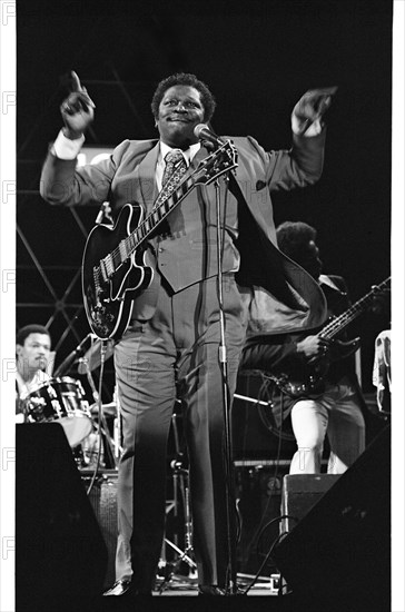 B.B. King, Capital Jazz, Knebworth, 1982.   Artist: Brian O'Connor.