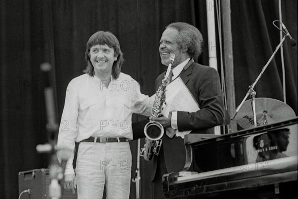 Howard Riley, Jaki Byard, Pendley Jazz Festival, 1985.  Artist: Brian O'Connor.