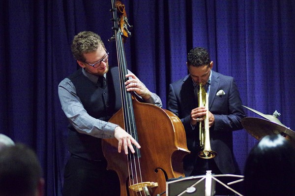 Shane Allessio and Jay Phelps, Watermill Jazz Club, Dorking, Surrey, 2014. Artist: Brian O'Connor.