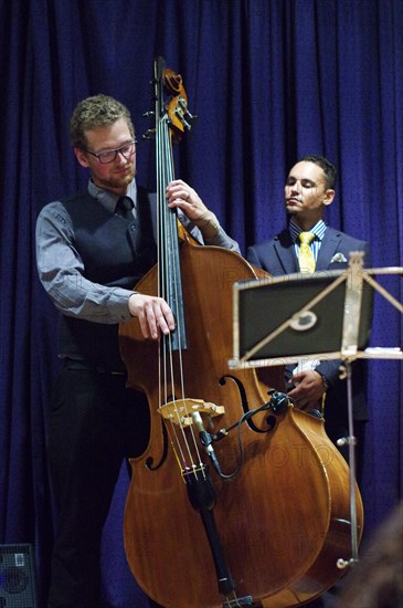 Shane Allessio and Jay Phelps, Watermill Jazz Club, Dorking, Surrey, 2014. Artist: Brian O'Connor.