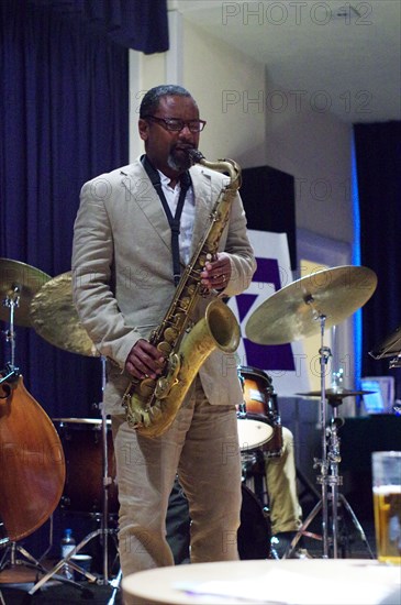 Denys Baptiste, Watermill Jazz Club, Dorking, Surrey, 2014. Artist: Brian O'Connor.