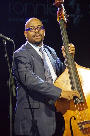 Christian McBride, Love Supreme Jazz Festival, Glynde Place, East Sussex, 2014.  Artist: Brian O'Connor.