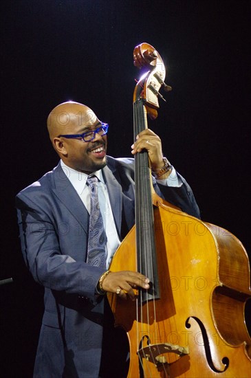 Christian McBride, Love Supreme Jazz Festival, Glynde Place, East Sussex, 2014.  Artist: Brian O'Connor.