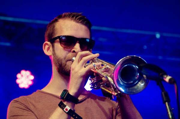 Mark Perry, Love Supreme Jazz Festival, Glynde Place, East Sussex, 2014. Artist: Brian O'Connor.