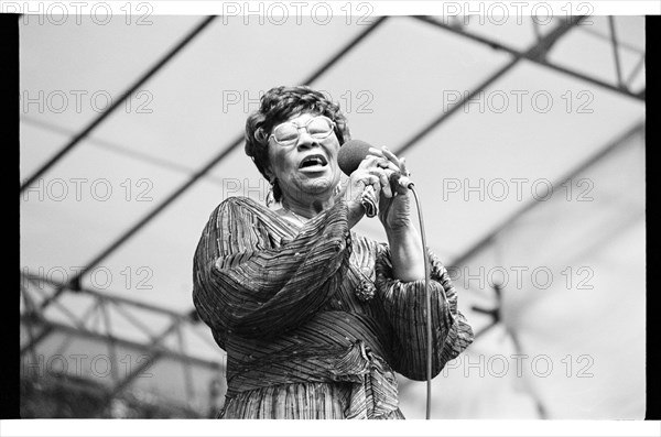 Ella Fitzgerald, Capital Jazz Festival, Knebworth, 1981.   Artist: Brian O'Connor.