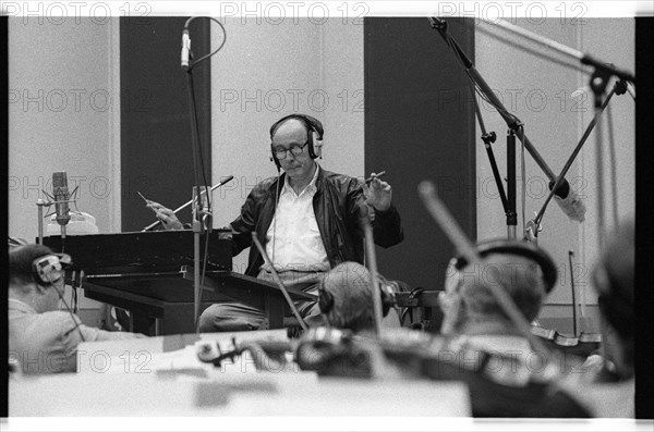 Henry Mancini, CTS Studios, Wembley, London, 1990.  Artist: Brian O'Connor.