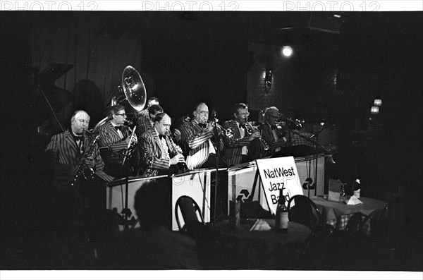 NatWest Jazz Band , Ronnie Scott's, Soho, London, 1987. Artist: Brian O'Connor.