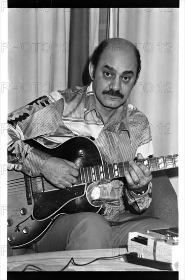 Joe Pass, London, 1976.   Artist: Brian O'Connor.