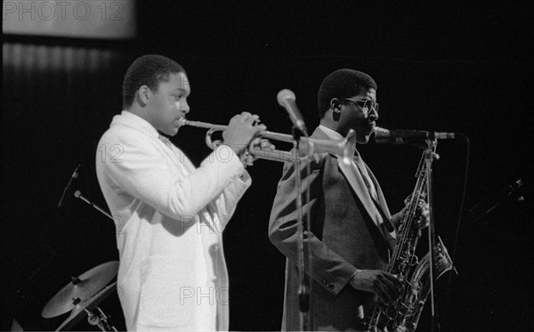 Wynton Marsalis (T Williams), Capital Jazz Festival, RFH, London, 1988.  Artist: Brian O'Connor.