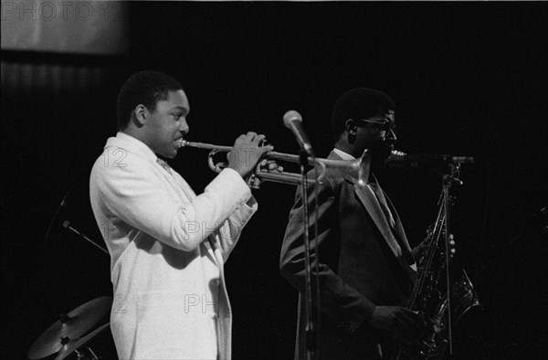 Wynton Marsalis (T Williams), Capital Jazz Festival, RFH, London, 1988.  Artist: Brian O'Connor.