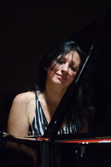 Amina Figarova, Watermill Jazz Club, Dorking, Surrey, 2015. Artist: Brian O'Connor.