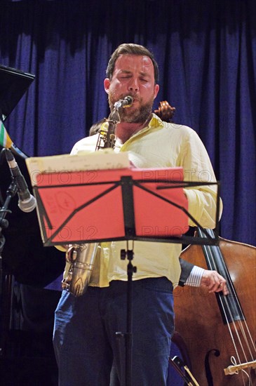 Sam Mayne, Watermill Jazz Club, Dorking, Surrey, 2015. Artist: Brian O'Connor.