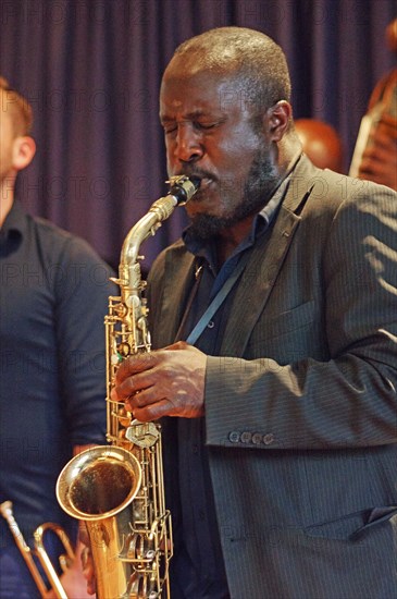 Tony Kofi, Watermill Jazz Club, Dorking, Surrey, 2015.  Artist: Brian O'Connor.