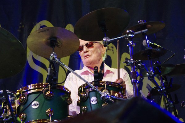 Ginger Baker, Love Supreme Jazz Festival, Glynde Place, East Sussex, 2015. Artist: Brian O'Connor.