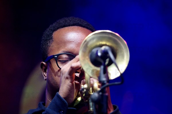 Ambrose Akinmusire, Love Supreme Jazz Festival, Glynde Place, East Sussex, 2015. Artist: Brian O'Connor.