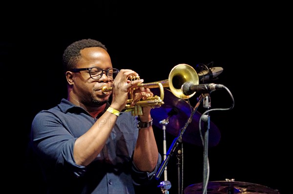 Ambrose Akinmusire, Love Supreme Jazz Festival, Glynde Place, East Sussex, 2015. Artist: Brian O'Connor.