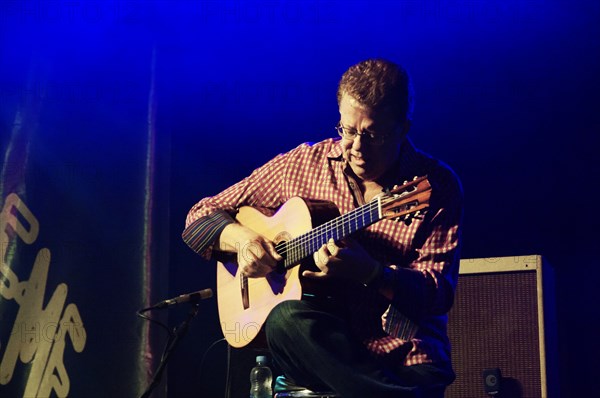 Romero Lubambo, Love Supreme Jazz Festival, Glynde Place, East Sussex,  2015. Artist: Brian O'Connor.