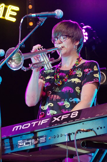 Laura Jurd, Love Supreme Jazz Festival, Glynde Place, East Sussex, 2015. Artist: Brian O'Connor.