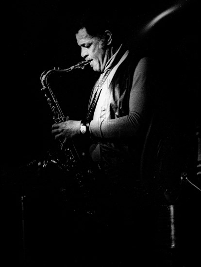 Dexter Gordon, Ronnie Scott's, Soho, London, 1977. Artist: Brian O'Connor.