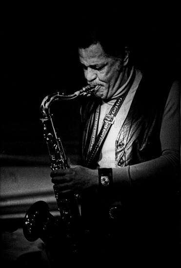 Dexter Gordon, Ronnie Scott's, Soho, London, 1977. Artist: Brian O'Connor.