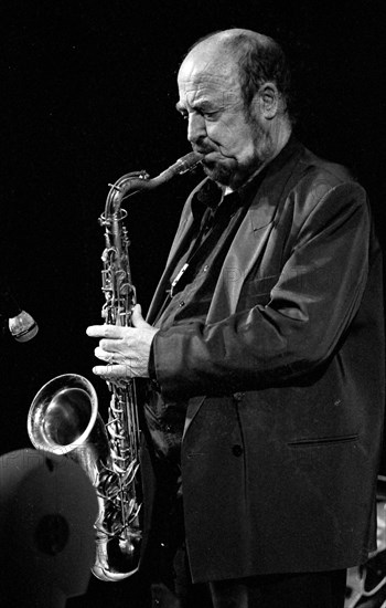 Danny Moss, Brecon Jazz Festival, Brecon, Powys, Wales, 2002. Artist: Brian O'Connor.