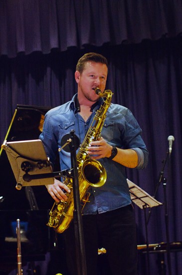 Paul Booth, Watermill Jazz Club, Dorking, Surrey, September 2015. Artists: Brian O'Connor, Paul Booth.