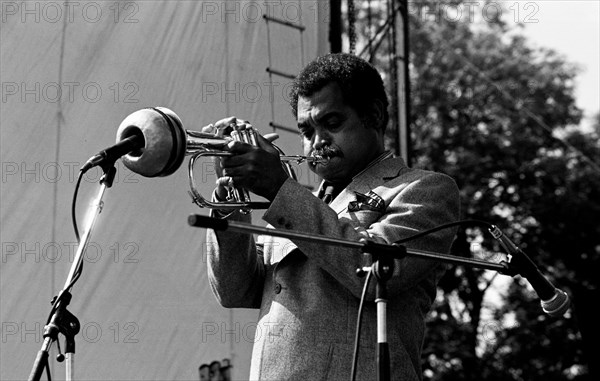 Art Farmer, Capital Jazz Festival, Knebworth, Herts, July 1982. Artist: Brian O'Connor.