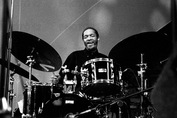 Billy Higgins, Brecon Jazz Festival, Powys, Wales, August 2000. Artist: Brian O'Connor.