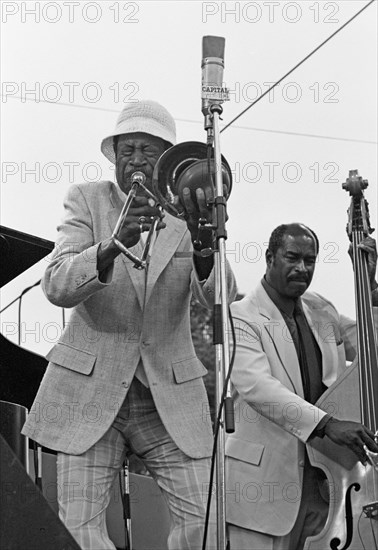Al Grey, Capital Jazz Festival, Knebworth, Herts, July 1982. Artist: Brian O'Connor.