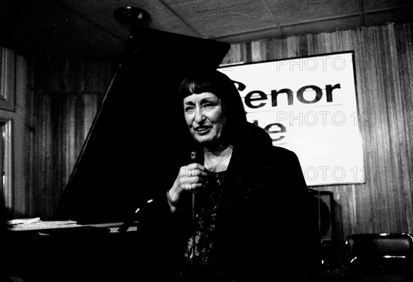 Sheila Jordan, Tenor Clef, Hoxton Square, London, May 1992. Artist: Brian O'Connor.