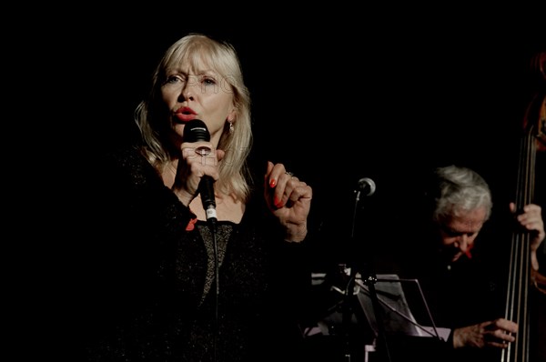 Tina May with Herbie Flowers, Hawth, Crawley, West Sussex, Nov 2015. Artist: Brian O'Connor.