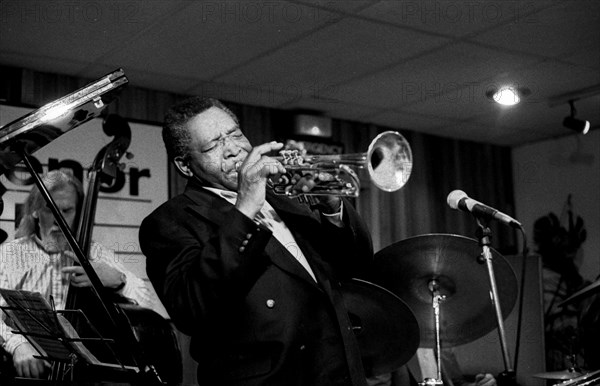 Benny Bailey and Peter Ind, Tenor Clef, Hoxton Square, London, November 1991. Artist: Brian O'Connor.