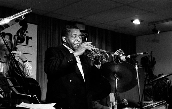 Benny Bailey and Peter Ind, Tenor Clef, Hoxton Square, London, November 1991. Artist: Brian O'Connor.