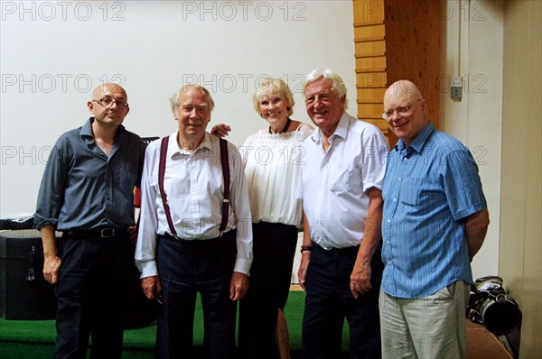 Eric Ford, Len Skeat, Val Wiseman, Brian Dee and John Altman, 23rd July 2016. Artist: Brian O'Connor.