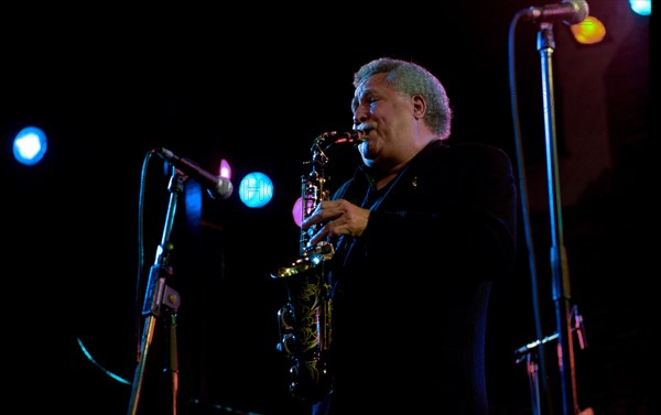 Paquito D'Rivera, Brecon Jazz Festival, Brecon, Wales, 12 August, 2005. Artist: Brian O'Connor.