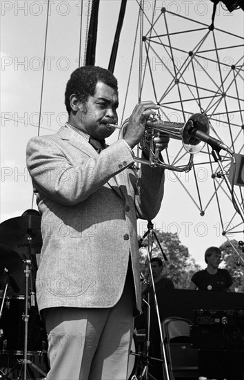 Art Farmer, Capital Jazz festival, Knebworth, July, 1982. Artist: Brian O'Connor.