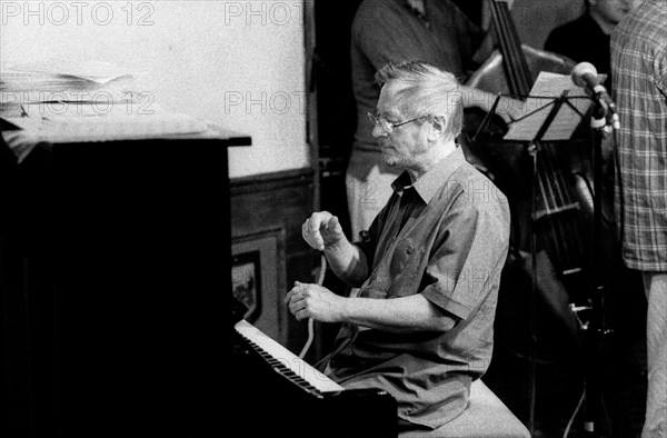Michael Garrick, Watermill Jazz Club, Dorking, Surrey, May, 2001. Artist: Brian O'Connor.