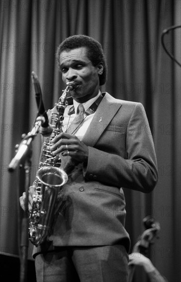 Bobby Watson, Shaw Theatre, London, March, 1985.   Artist: Brian O'Connor.