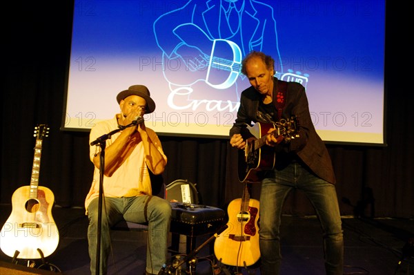 Guy Davis and Brooks Williams, Hawth, Crawley, West Sussex, November 14, 2016. Artist: Brian O'Connor.