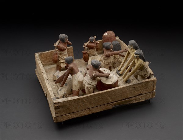 Model showing baking, brewing and butchering activities, XIIth Dynasty (c1940 BC-c1755 BC). Artist: Unknown.