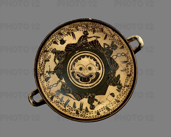 Athenian black-figure footed cup (kylix), c500 BC. Artist: Unknown.