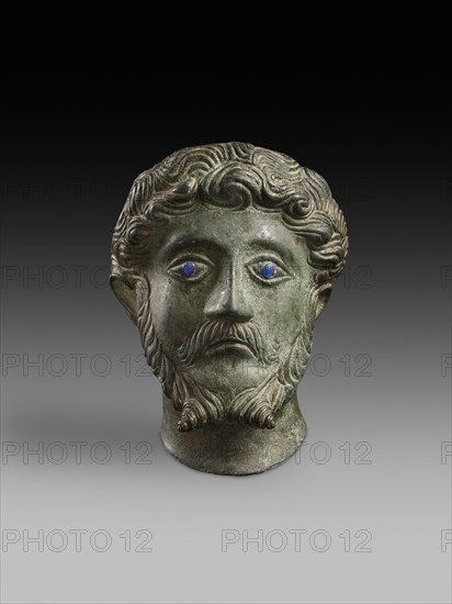 Head of male with inlaid eyes 'Marcus Aurelius', 2nd century. Artist: Unknown.
