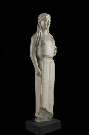 ?Peplos? Kore, from Athenian Acropolis, 540-520 BC. Artist: Unknown.