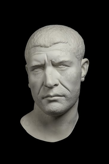 Head of Philip the Arab, from near Rome, 244-249. Artist: Unknown.